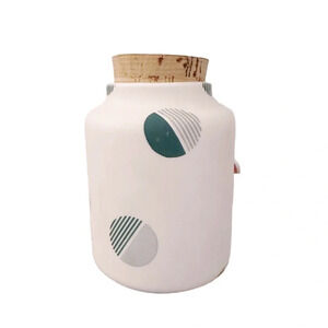 The Granite Seed Jar Cork Top Porcelain Vase Storage Kitchen